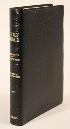 Anglais, Bible d'étude Old Scofield King James Version, cuir de bœuf, noir