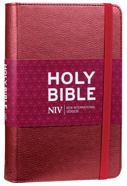 Anglais, Bible New International Version,Thinline, rouge