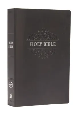 Anglais, Bible New King James Version, similicuir, noire, grand caractères