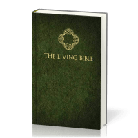 Anglais, Bible The Living Bible, matelassée, verte