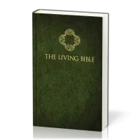 Anglais, Bible The Living Bible, matelassée, verte