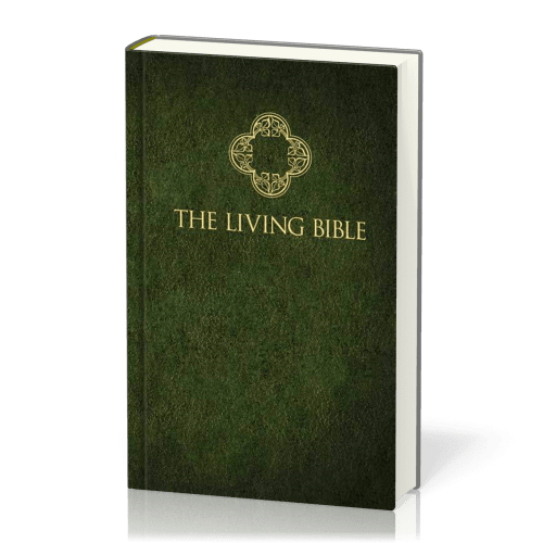 Anglais, Bible The Living Bible, matelassée, verte
