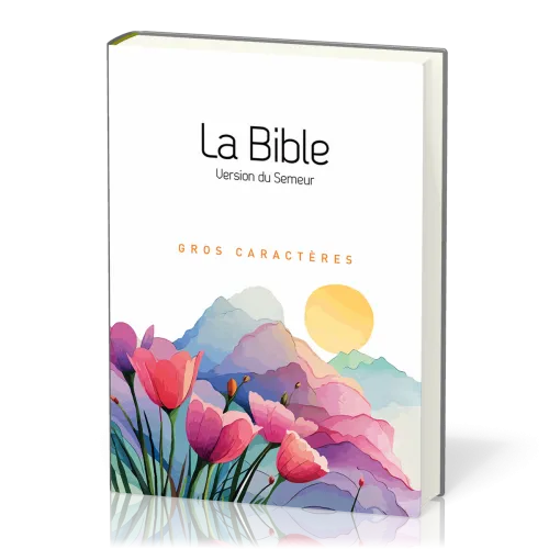 Bible Semeur 2015, gros caractères, blanche illustrée, semi-souple textile, tranche blanche