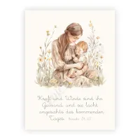 Wandbilder - Mama & Kind groß (Sprüche 31,25) - 30x40 cm