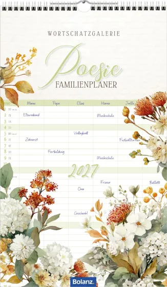 Poesie Familienplaner - Wandkalender