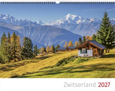 Calendrier Paysages Suisses - Polonais, Calendrier mural