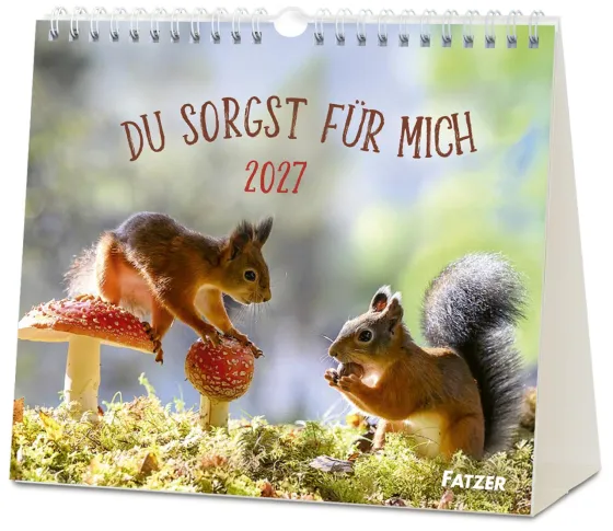 Du sorgst für mich - Tischkalender Postkartenformat