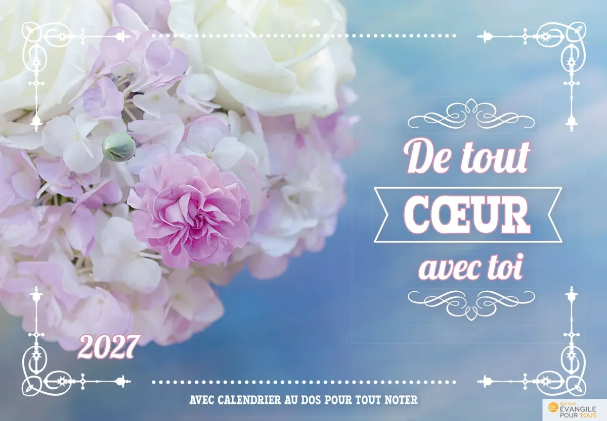 De tout cœur avec toi - Calendrier de table