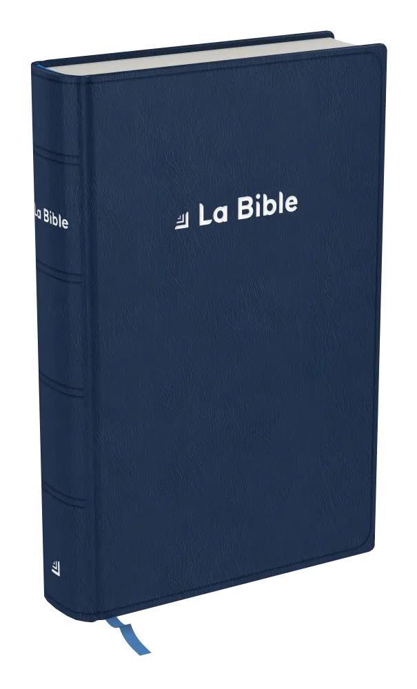 Bible Darby révisée format compact, souple bleu, tranche argent