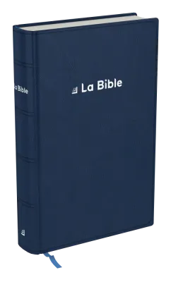 Bible Darby révisée format compact, souple bleu, tranche argent