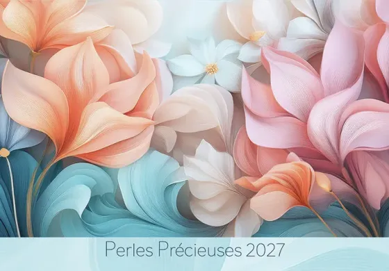 Perles précieuses - calendrier éphéméride, bloc et plaque