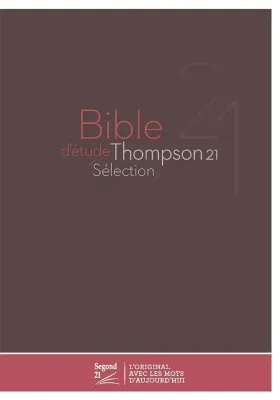 Bible d'étude Thompson 21 Sélection, marron - couverture rigide