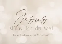 Postkarte Jesus ist das Licht der Welt - Johannes 12,46