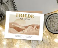 Faltkarte Friede auf Erden - Jesus in Johannes 14,27