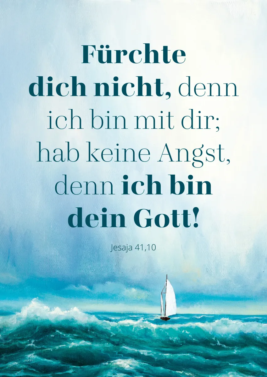 Fürchte dich nicht, denn ich bin mit dir (Poster A3) - Jahreslosung 2027
