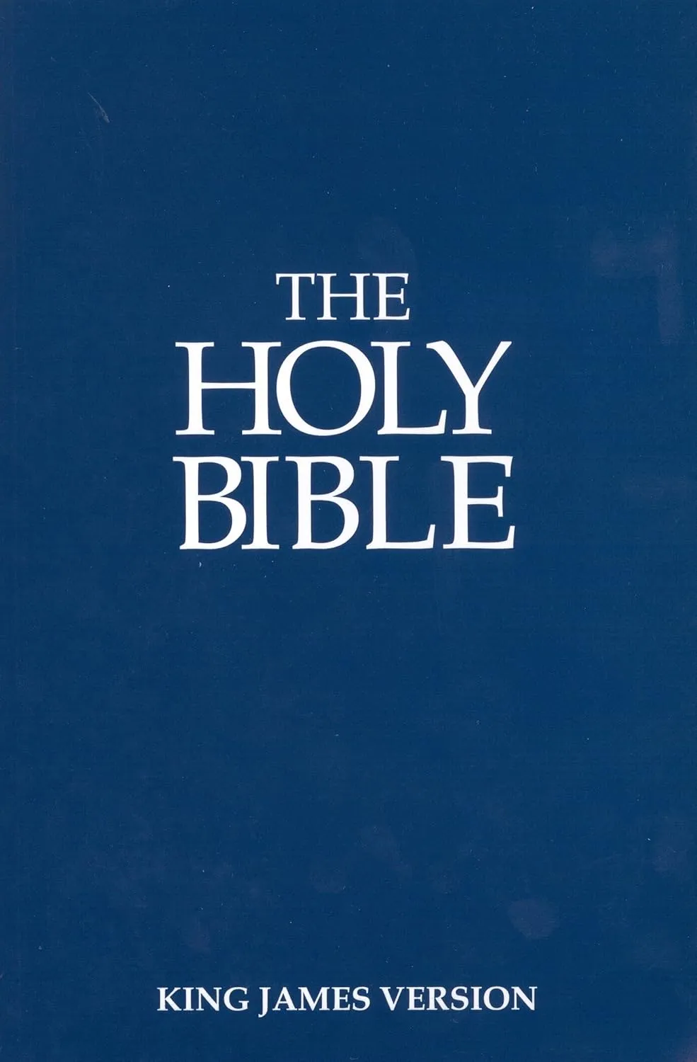 Anglais, Bible KJV, souple, bleue, economy