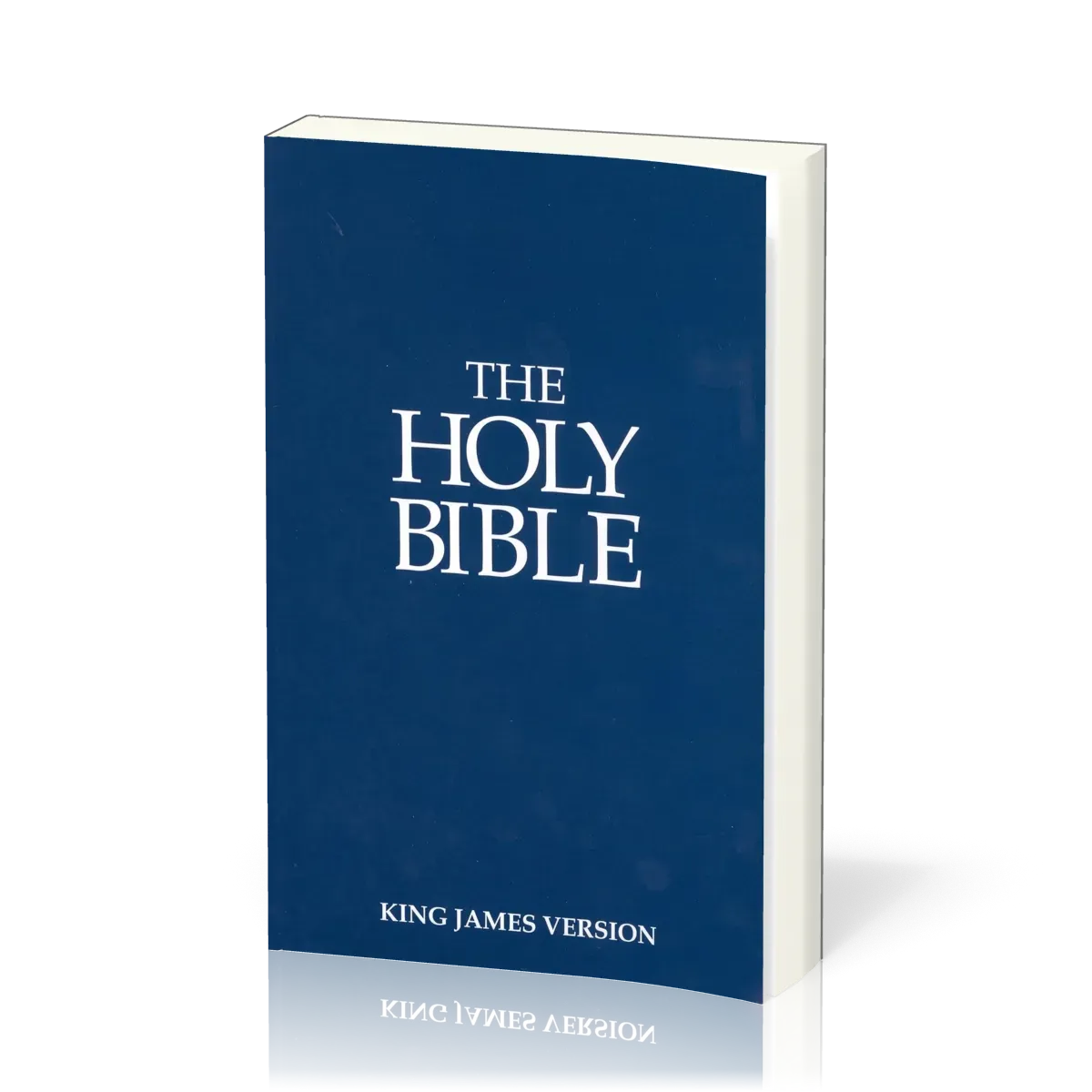 Anglais, Bible KJV, souple, bleue, economy