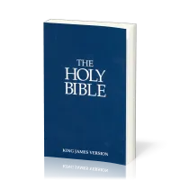 Anglais, Bible KJV, souple, bleue, economy