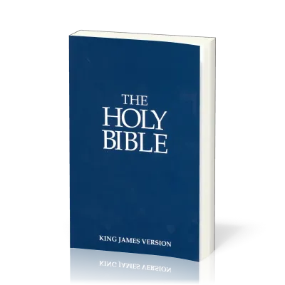 Anglais, Bible KJV, souple, bleue, economy