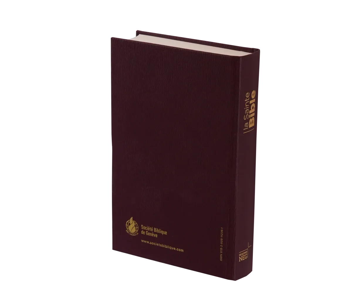 Bible Segond NEG, compacte, grenat - couverture  rigide