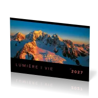 Lumière de vie, calendrier mensuel évangélique - Format : fermé A4 / ouvert A3