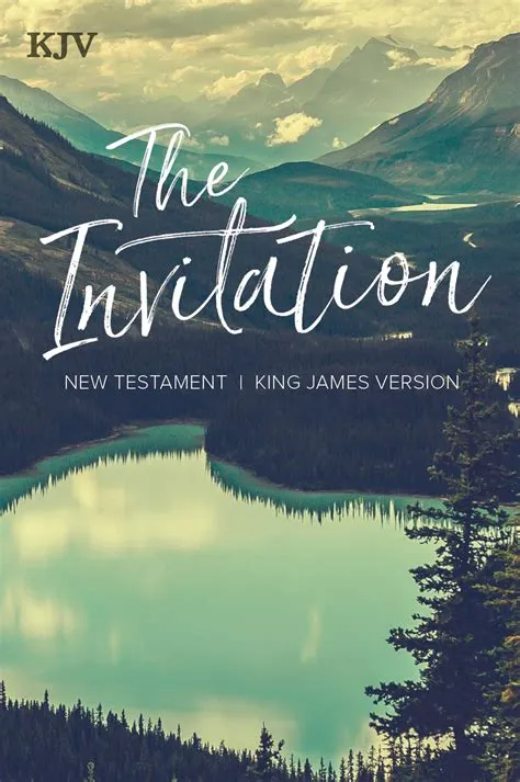 Anglais, Nouveau Testament, King James Version, The Invitation - KJV New Testament The Invitation