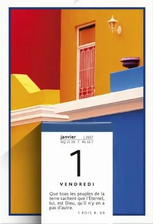 Calendrier Parole pour aujourd'hui, mural - Éphéméride, à effeuiller