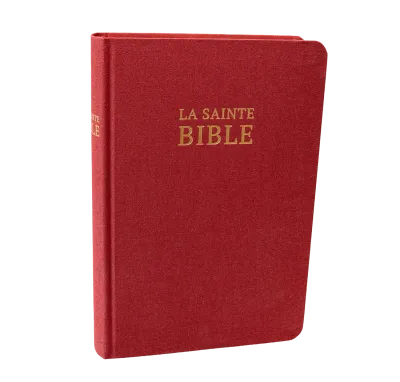 Bible Darby édition de Rolle, format moyen, textile bordeaux, semi-rigide, tranche or