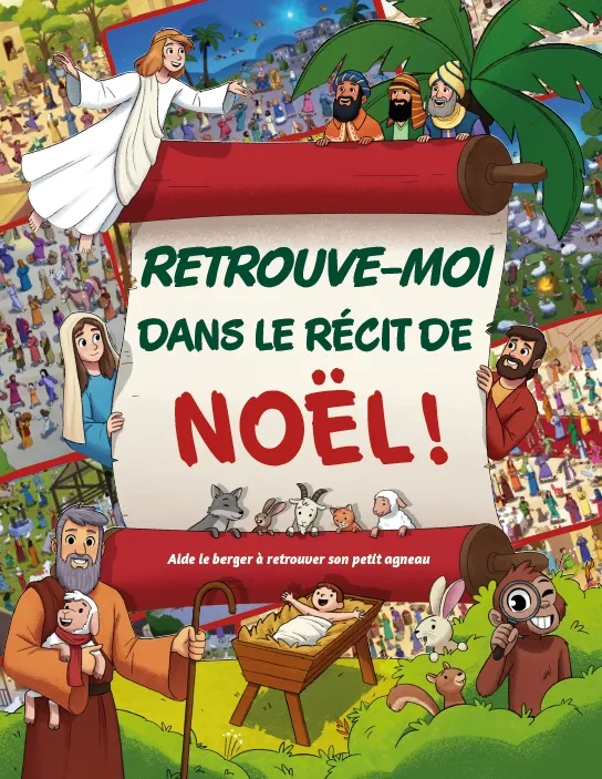 Retrouve-moi dans le récit de Noël - Aide le berger à retrouver son petit agneau