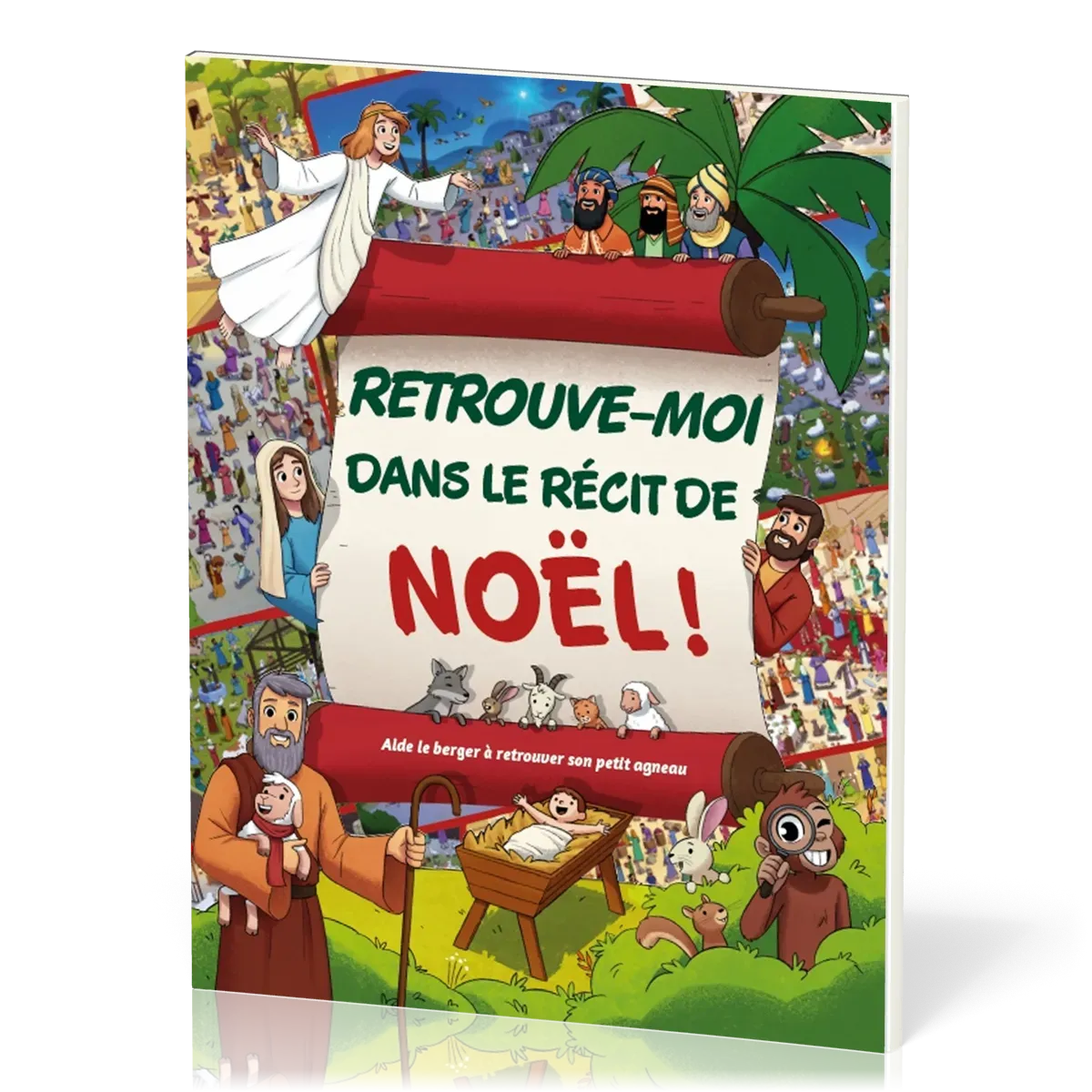 Retrouve-moi dans le récit de Noël - Aide le berger à retrouver son petit agneau