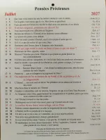 Pensées précieuses - calendrier 1 verset par jour, une page par mois