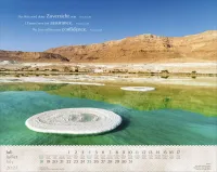 Calendrier Israël Merveilles, trilingue: français, allemand, anglais - Mural