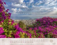 Calendrier Israël Merveilles, trilingue: français, allemand, anglais - Mural