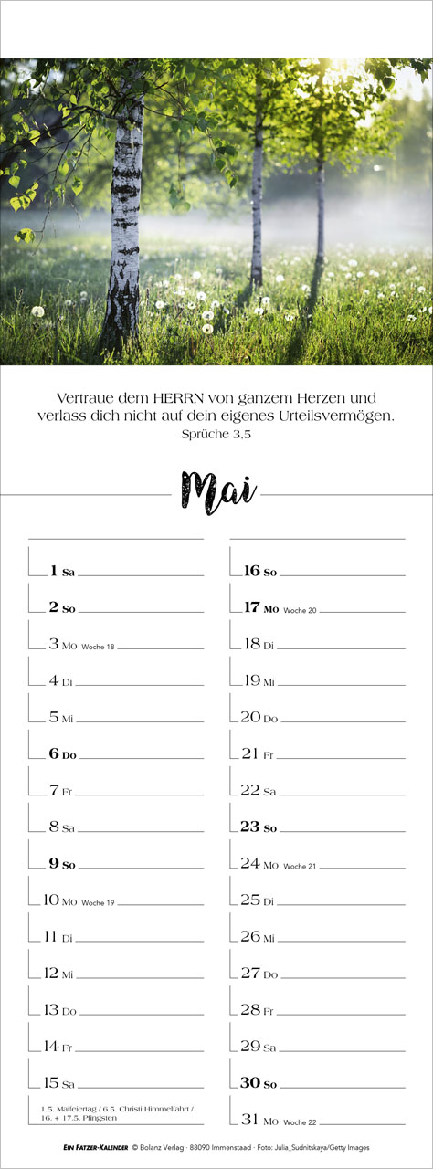 Denk dran - Streifenterminkalender