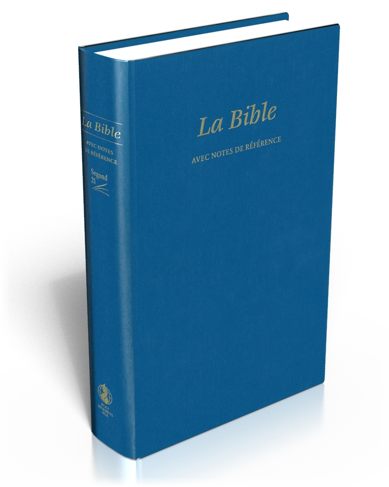 Bible avec notes de référence, Segond 21, bleue - couverture rigide, skyvertex