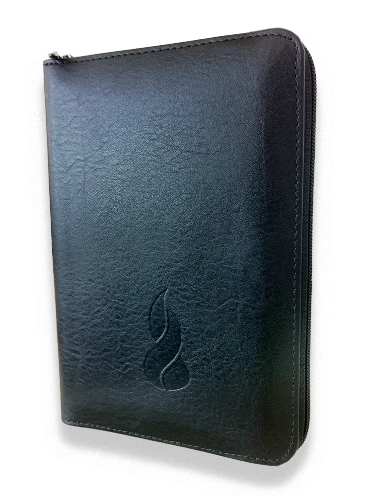 Bible Segond NEG, de poche, noire - couverture souple, fibrocuir, tranche or, avec zipper