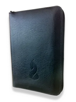 Bible Segond NEG, de poche, noire - couverture souple, fibrocuir, tranche or, avec zipper