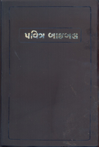 Gujarati, Bible - souple, noir