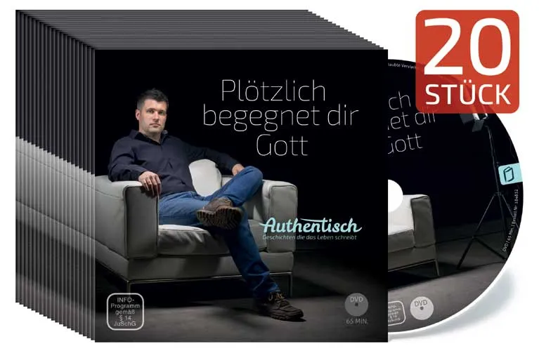 Plötzlich begegnet dir Gott - DVD 20er Pack - authentisch - Geschichten, die das Leben schreibt