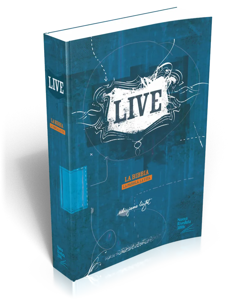 Italien, Bible Live NR 2006, brochée bleue [Nuova Riveduta 2006]