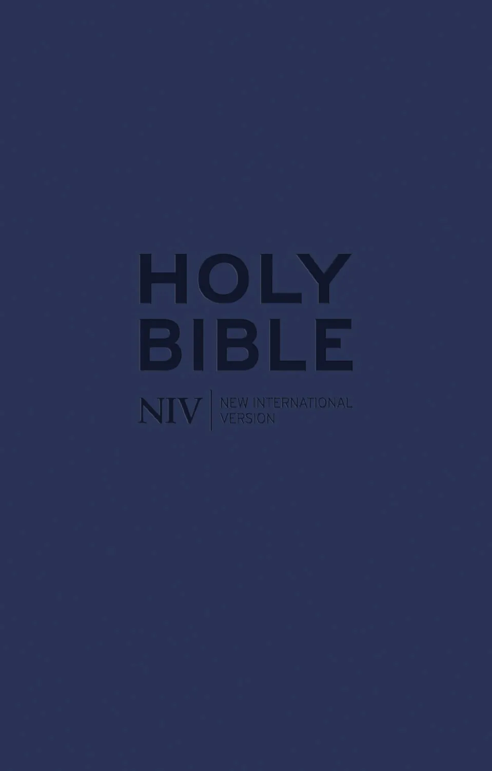 Anglais, Bible New International Version, miniature, souple, bleu, similicuir, fermeture éclair -...