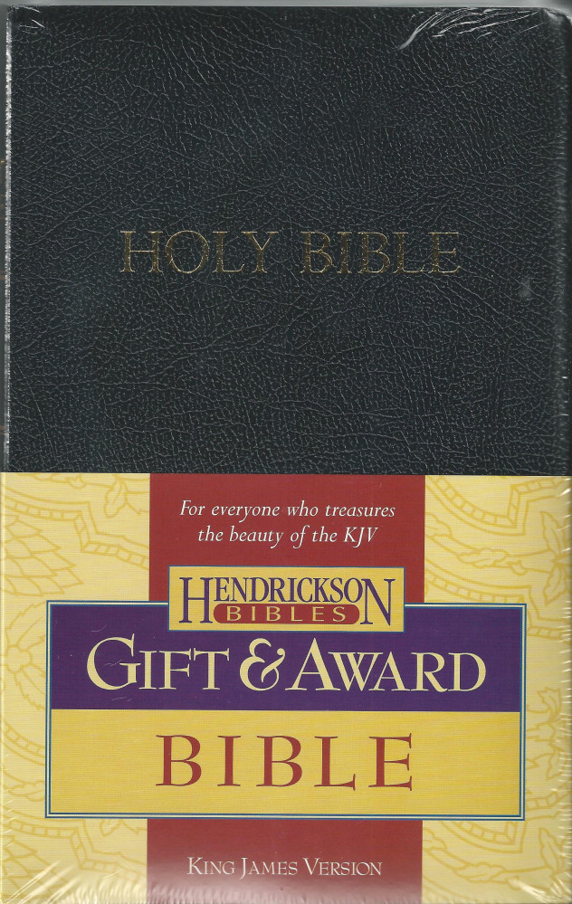 Anglais, Bible KJV, similicuir, noire, Gift & Award