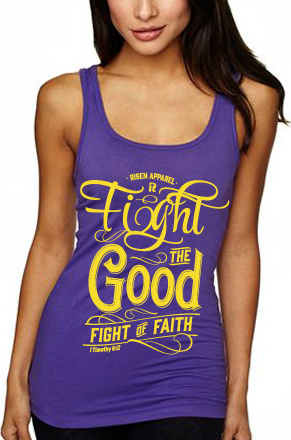 FIGHT THE GOOD FIGHT OF FAITH - DÉBARDEUR FEMMES - TAILLE XL