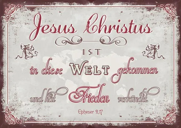 Pk Jesus Christus ist in die Welt. 12 Stück - Postkarte