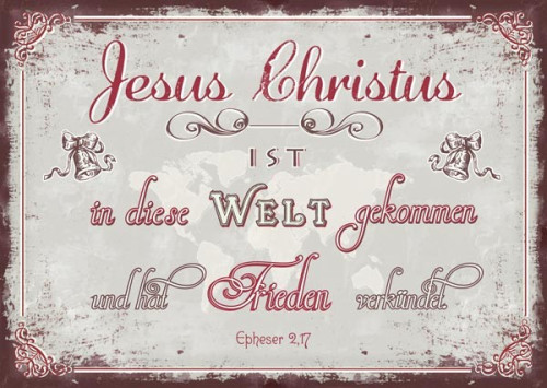 Pk Jesus Christus ist in die Welt. 12 Stück - Postkarte