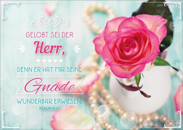 PK ROTE ROSE, KETTE 12 STÜCK - POSTKARTE