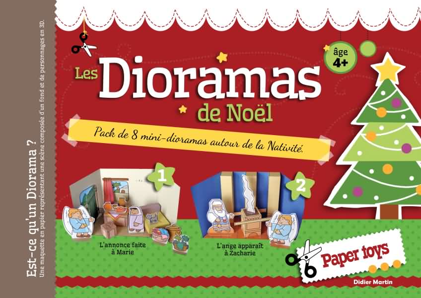 Dioramas de Noël (Les) - Pack de 8 mini-dioramas autour de la nativité.