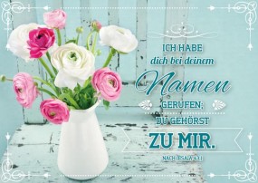 Pk Blumen in Kanne, 12 Stück - Postkarte