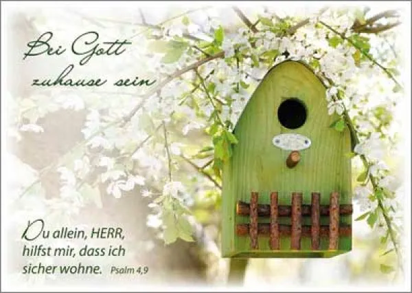 PK GRÜNES VOGELHAUS, 12 STÜCK - POSTKARTE