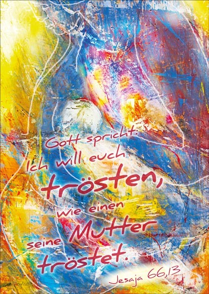 PK JAHRESLOSUNG 2016 GEMALT, 12 STÜCK - POSTKARTE